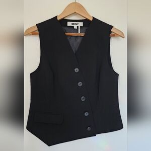 DKNY Black Asymmetrical Women's Vest (6)
